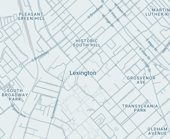 Map of Lexington
